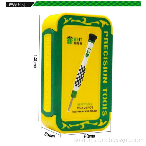 BEST-8923 21PCS Precision Cell phone Repair screwdriver set